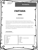 Fantasia Nova Orchestra sheet music cover